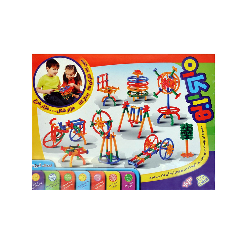 اسباب بازی ساختنی هزارکاره ۱۱۰ قطعه جعبه ای پندار نیک