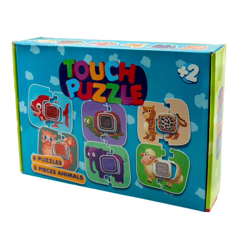 پازل لمسی حیوانات فرفره های رنگی مدل Touch Puzzle