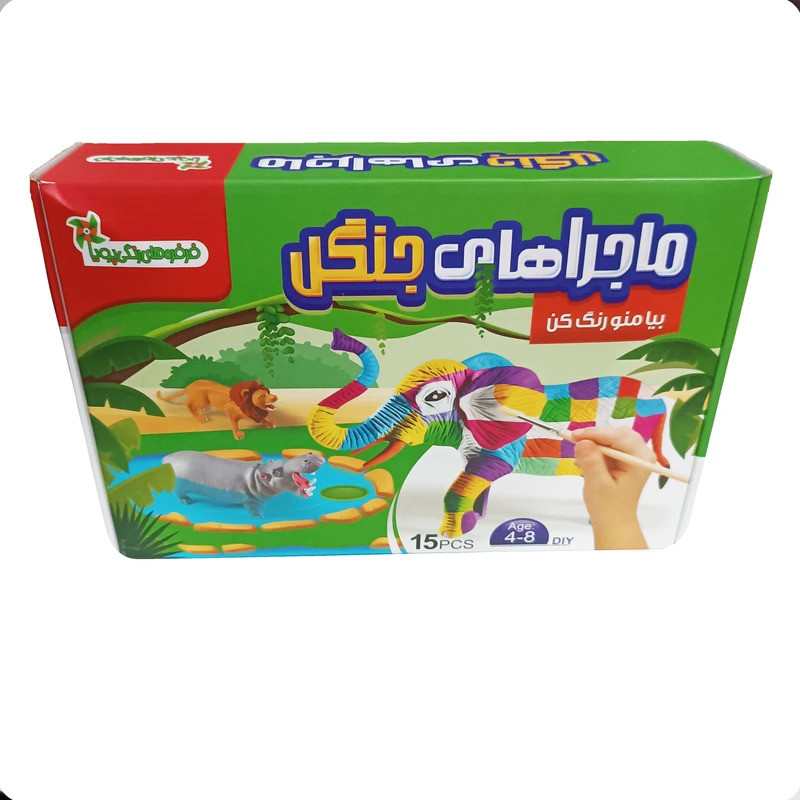 بازی رنگ آمیزی ماجرای جنگل فرفره های رنگی
